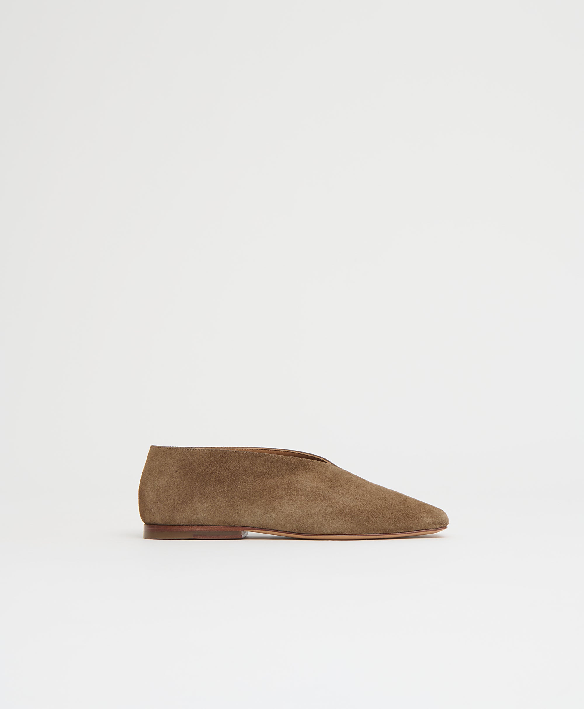 Mansurgavriel Square Soft V - Anise Suede