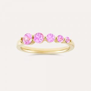 Dinny Hall Shuga Graduated Pink Sapphire Ring