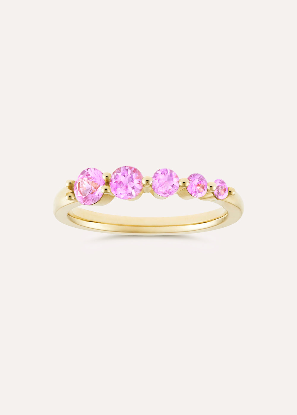 Dinny Hall Shuga Graduated Pink Sapphire Ring