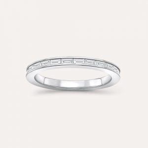 Dinny Hall Natural Diamond Baguette Three Quarter Eternity Ring