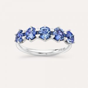 Dinny Hall Elyhara Blue Sapphire Five Stone Ring