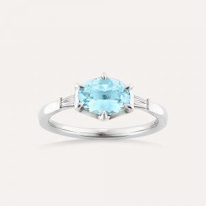 Dinny Hall Jenna Aquamarine & Diamond Ring
