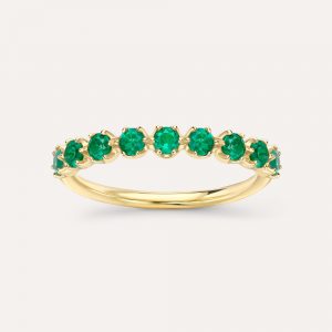 Dinny Hall Elyhara Emerald Half Eternity Ring