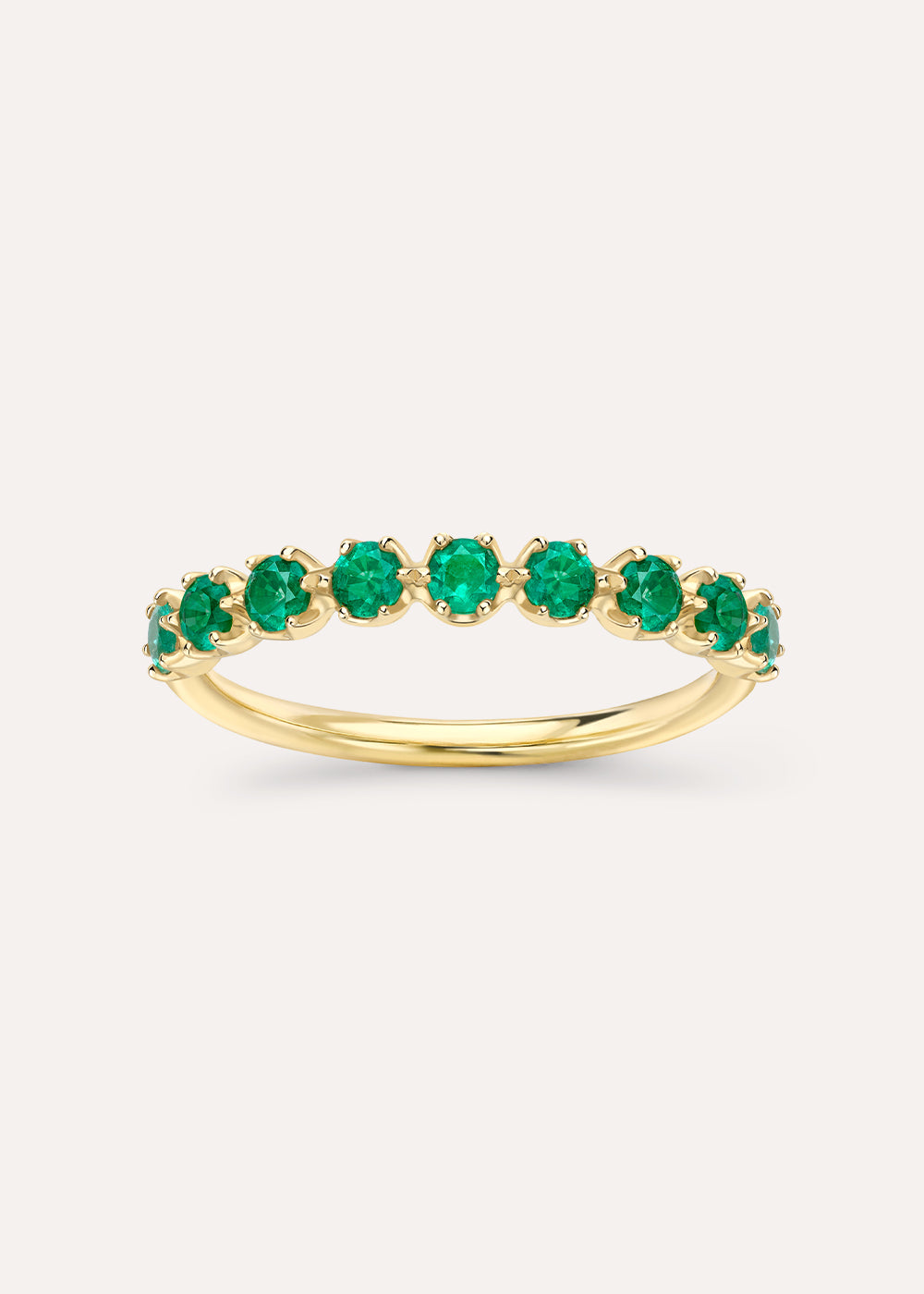 Dinny Hall Elyhara Emerald Half Eternity Ring