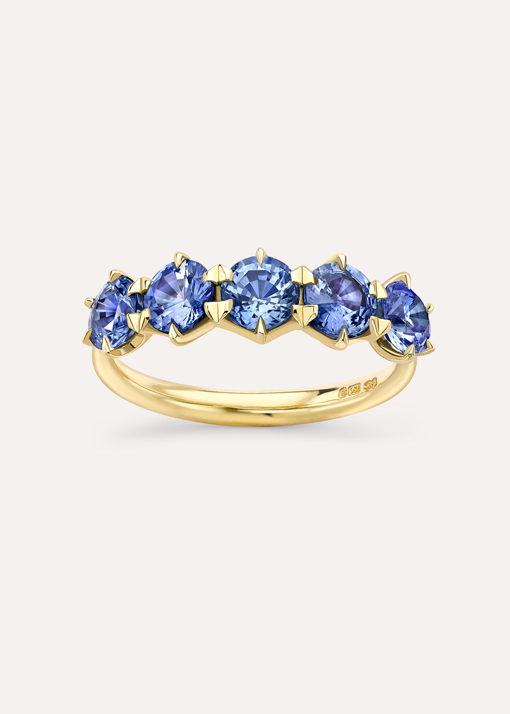 Dinny Hall Elyhara Deep Blue Sapphire Five Stone Ring