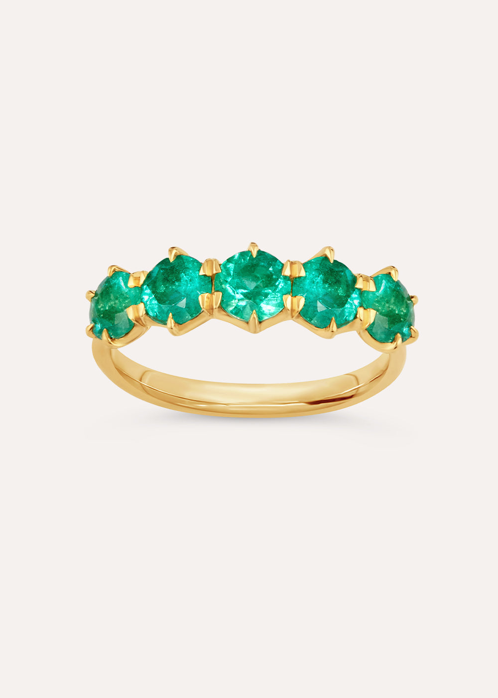 Dinny Hall Elyhara Emerald Five Stone Ring