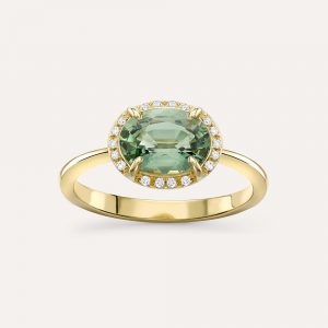 Dinny Hall Mia Green Sapphire & Diamond Ring