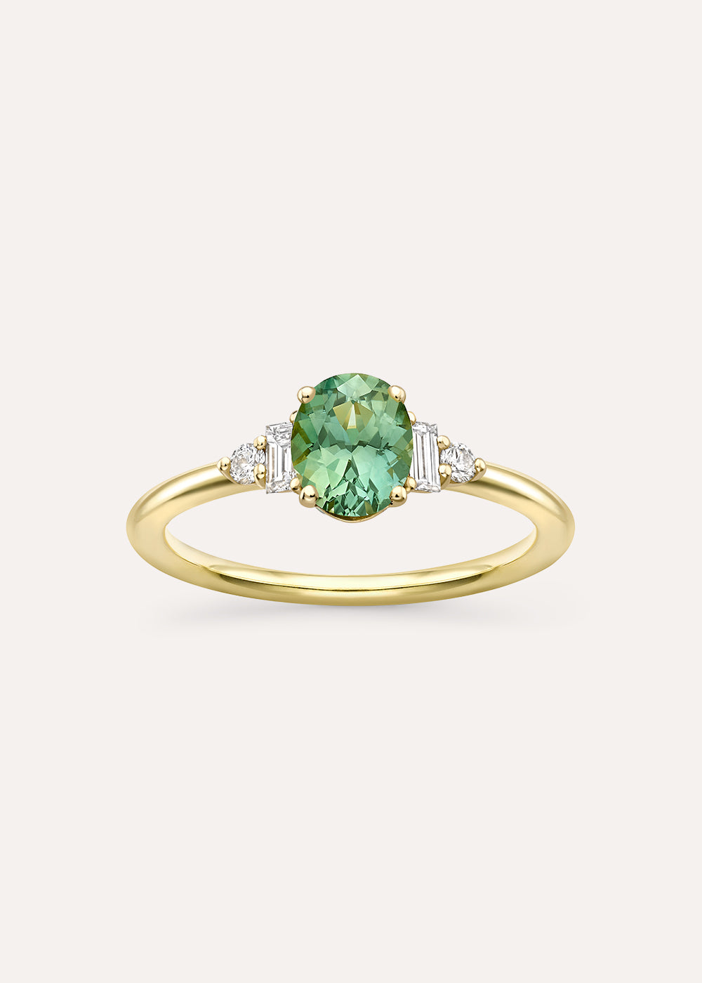 Dinny Hall Katie Green Sapphire & Diamond Ring