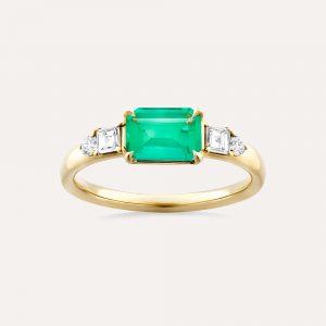 Dinny Hall Lena Emerald & Diamond Ring