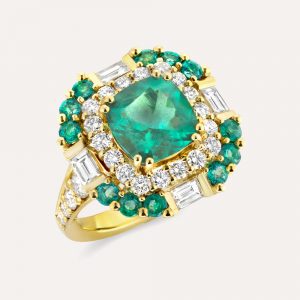Dinny Hall Carmen Emerald & Diamond Ring