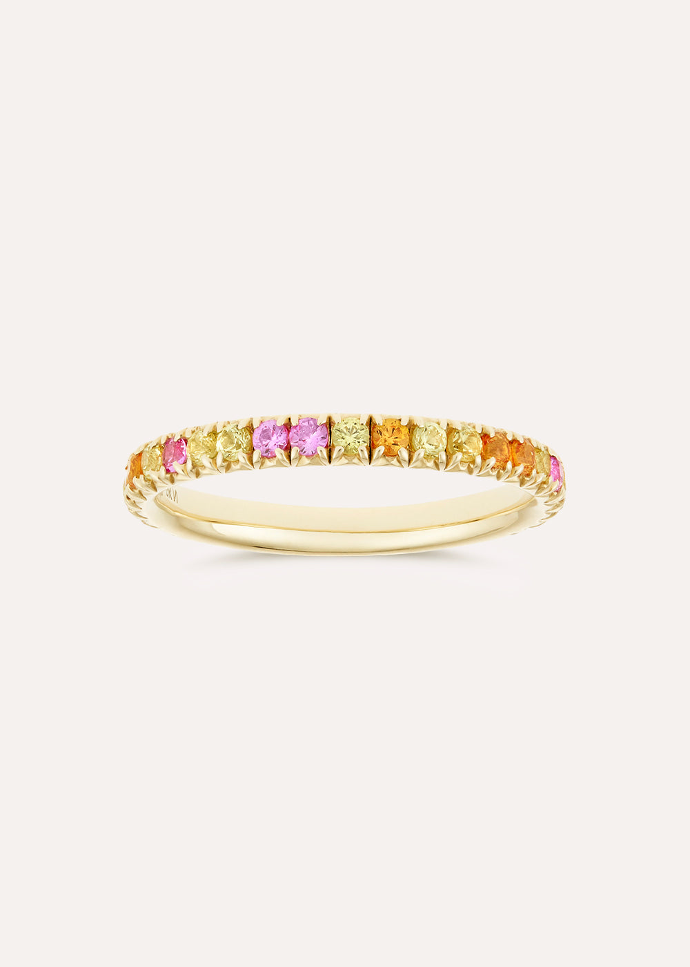 Dinny Hall Minnow Three Quarter Medium Multi Sapphire Eternity Ring