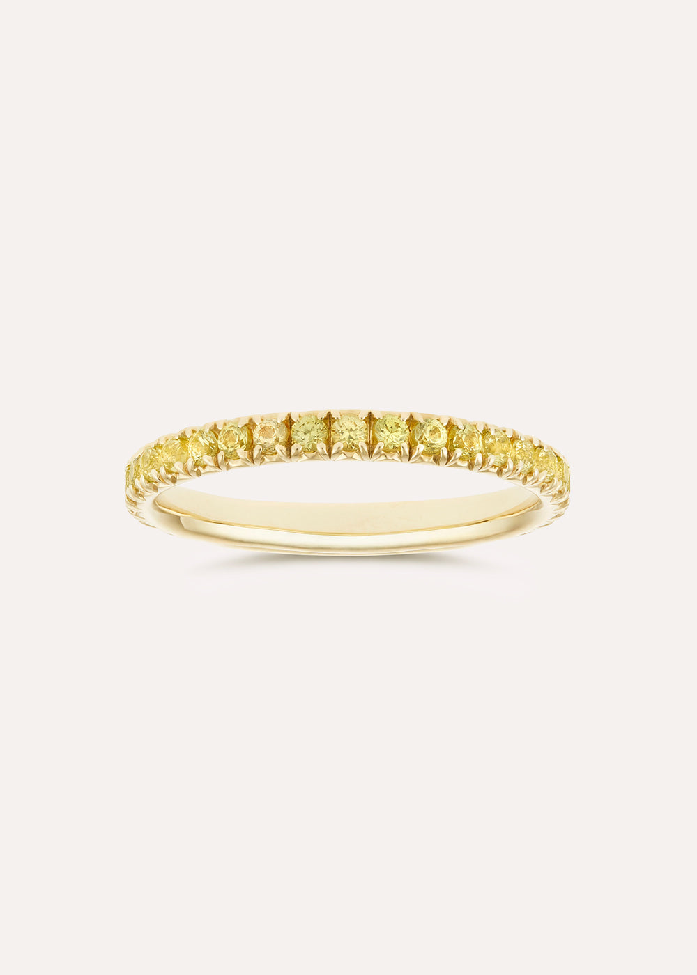 Dinny Hall Minnow Three Quarter Medium Yellow Sapphire Eternity Ring