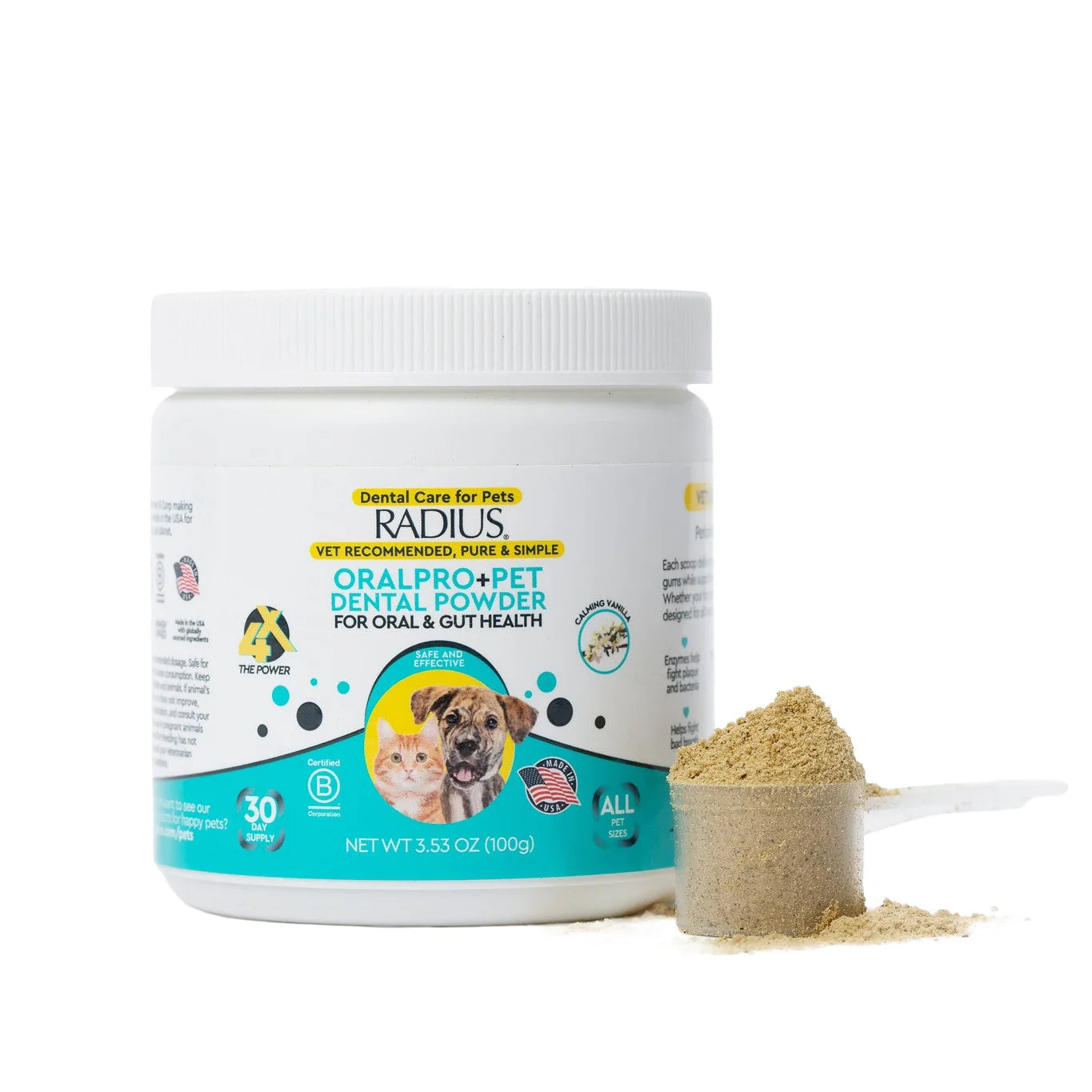Grove OralPro+ Pet Dental & Gut Powder for Dogs & Cats