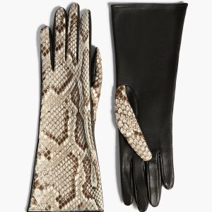 Khaite Remo Mid Gloves in Natural