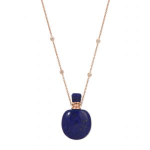 Jacquie Aiche Medium Round Lapis Potion Bottle Necklace