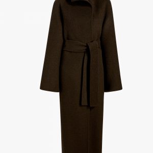 Khaite Romare Coat in Army Melange