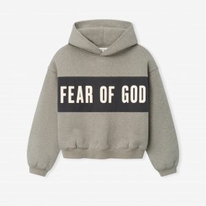 Fear of God Kids Cropped Relaxed Panelled Hoodie