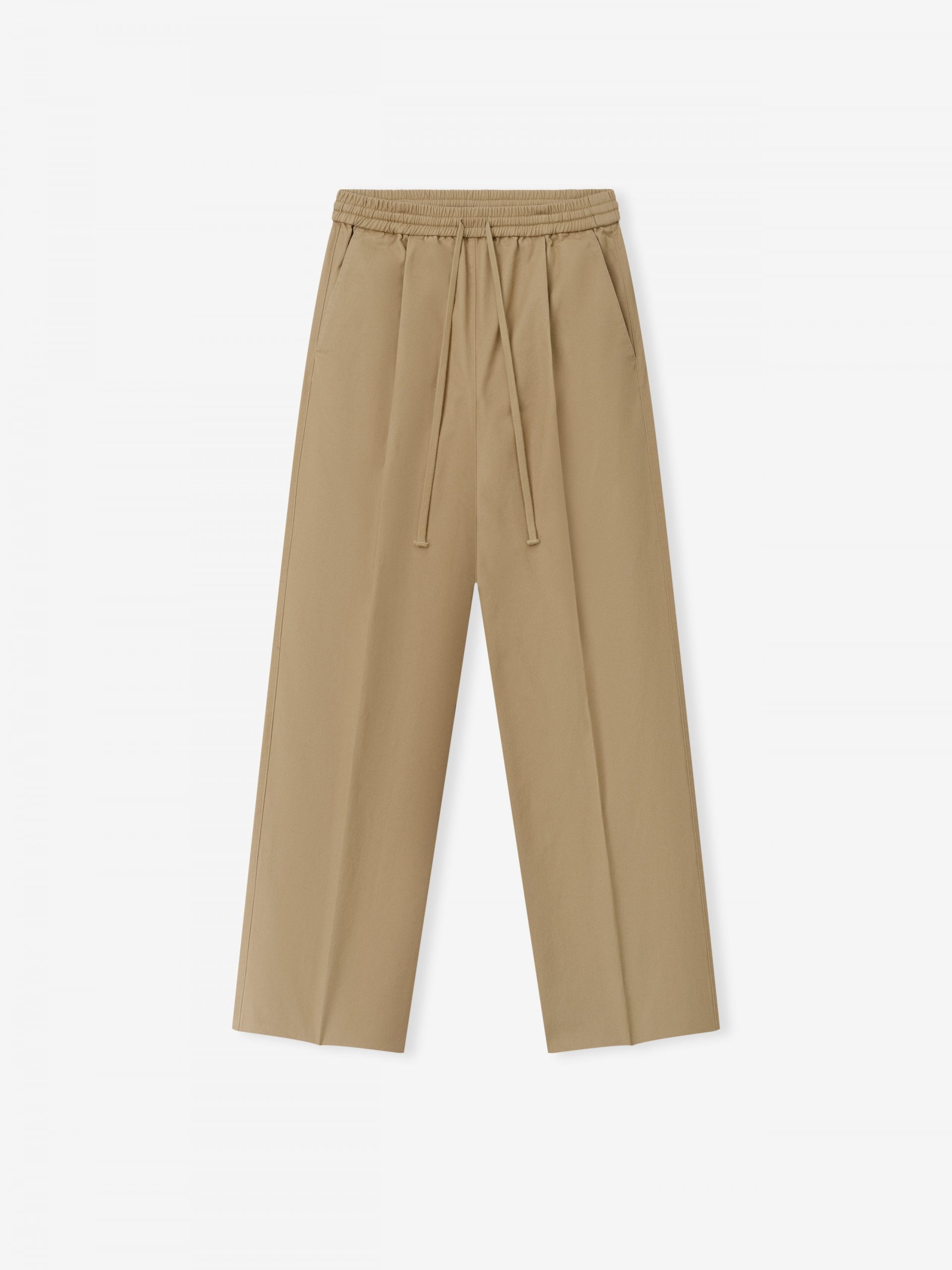 Fear of God Womens Cotton Twill Pleat Front Drawstring Pant