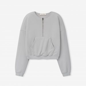 Fear of God Womens French Terry Relaxed Half Zip