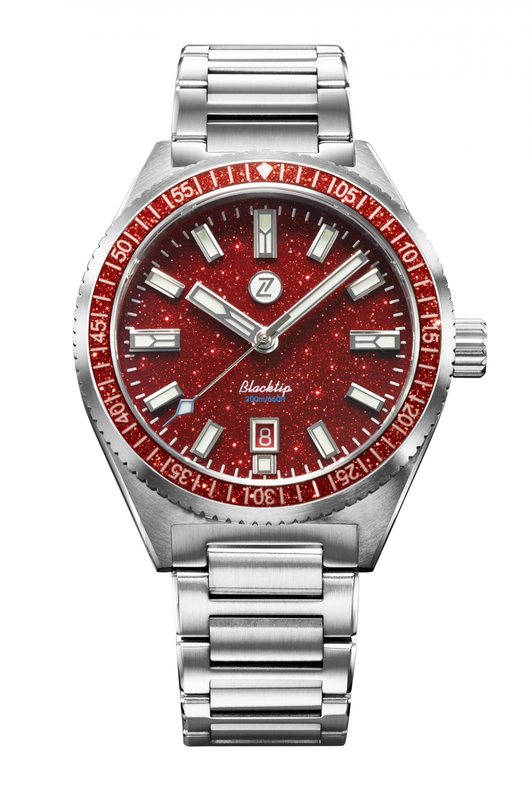 Zelos Blacktip 41mm SS Red Aventurine