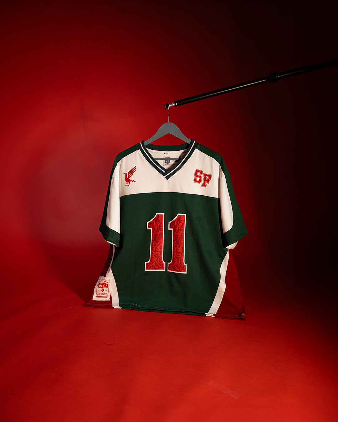 Shop Football Red Bird Varsity Tshirt