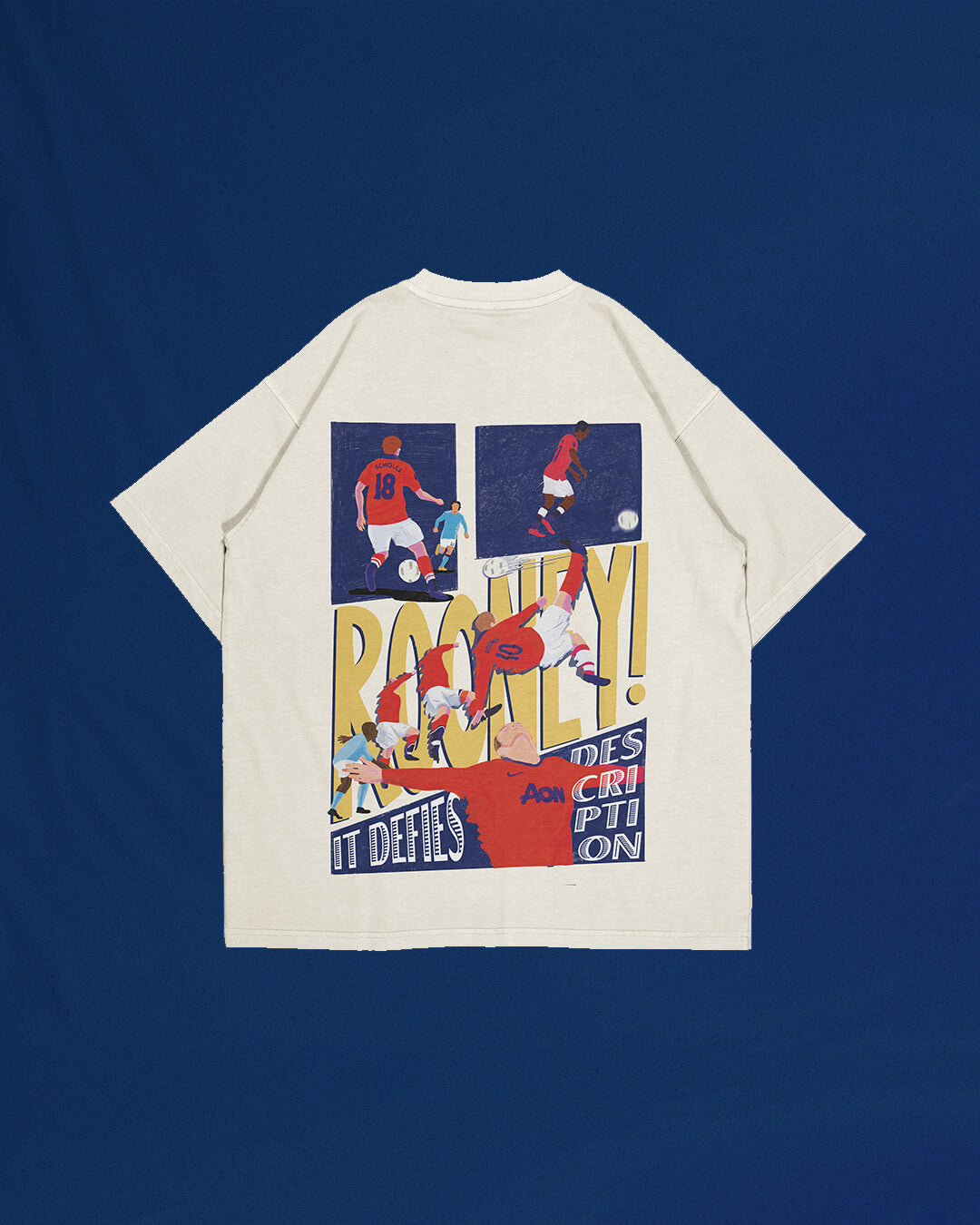 Shop Football Rooney It Defies Description T-shirt