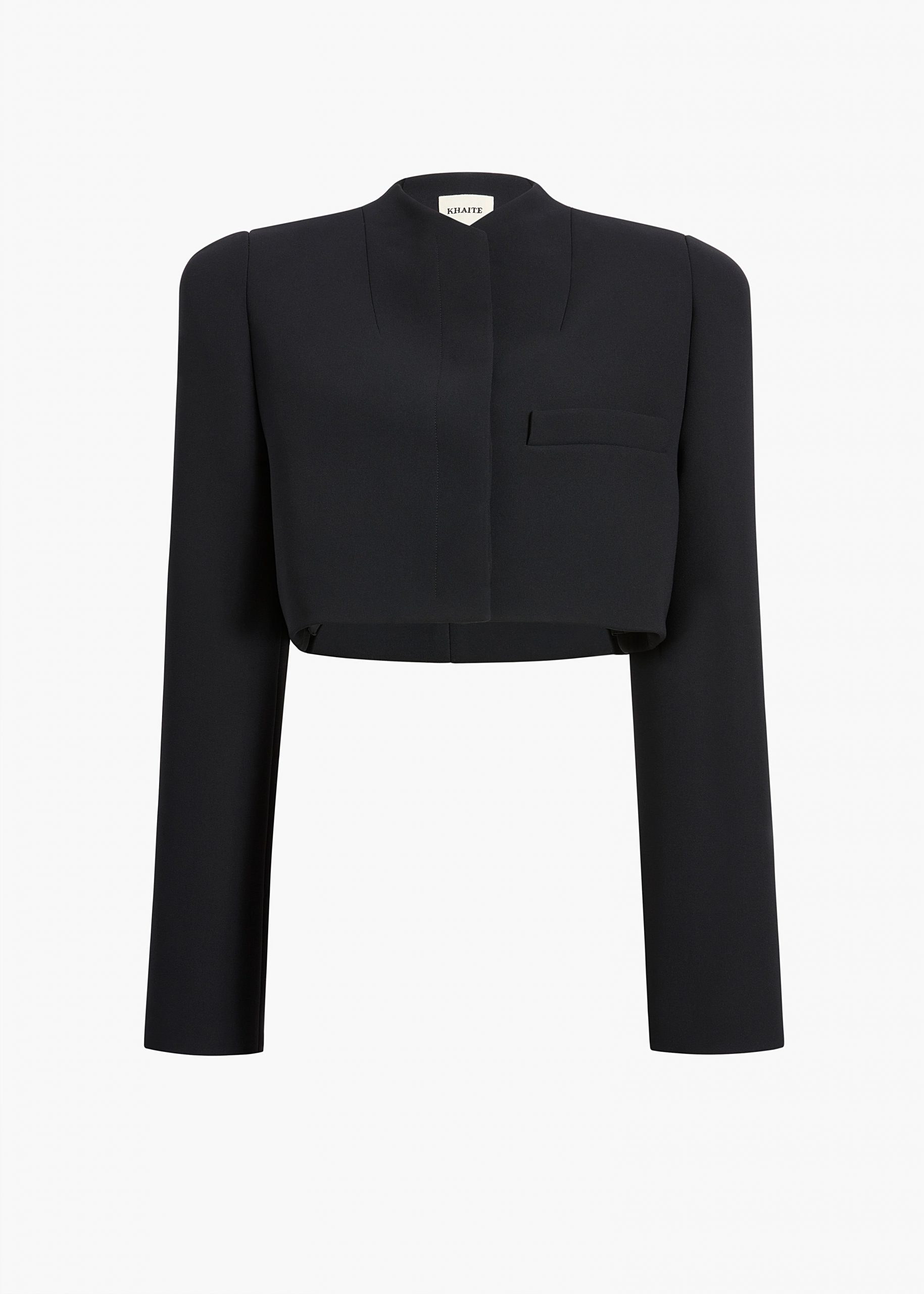 Khaite Samo Jacket in Black Crepe