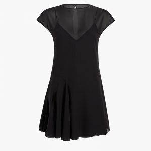 Khaite Scarla Dress in Black Silk