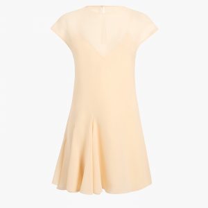 Khaite Scarla Dress in Champagne Silk