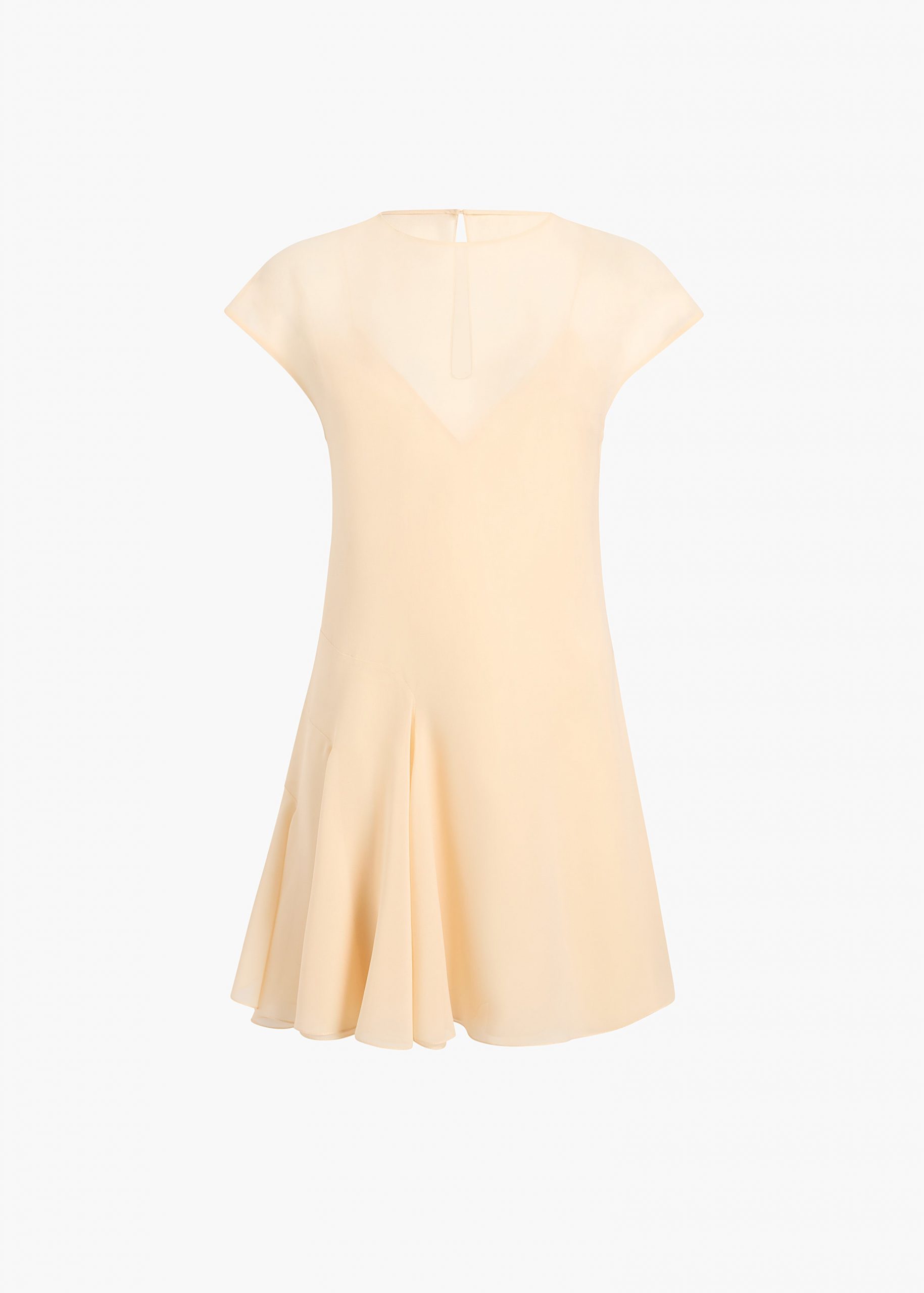 Khaite Scarla Dress in Champagne Silk