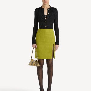 Balmain Cardigan boutonné en maille côtelée
