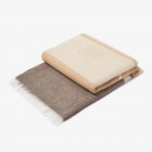 Snowe Cashmere Stripe Throw