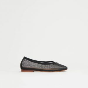 Mansurgavriel Mesh Dream Ballerina - Black