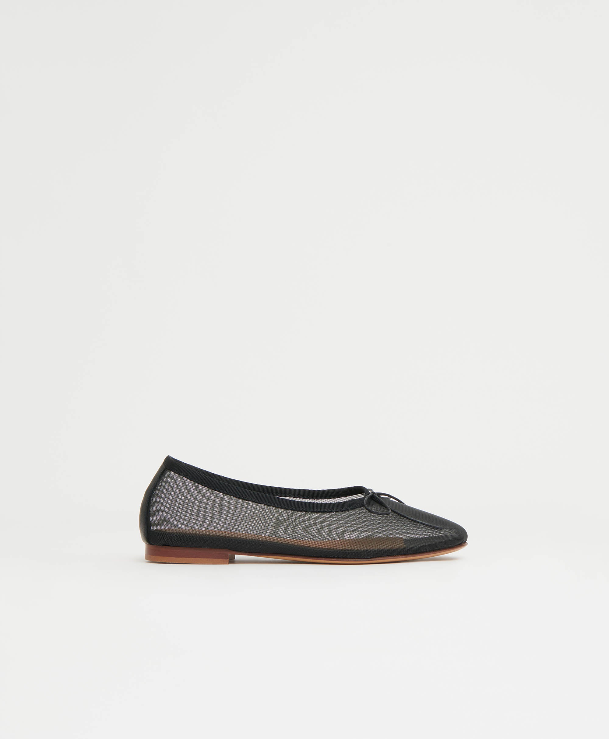 Mansurgavriel Mesh Dream Ballerina - Black