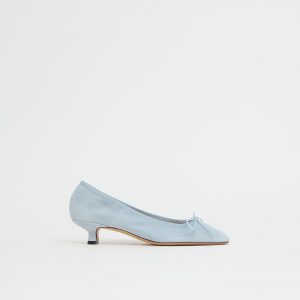 Mansurgavriel Dance Kitten - Baby Blue Suede