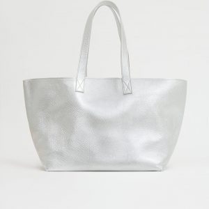 Mansurgavriel Carryall Tote - Silver