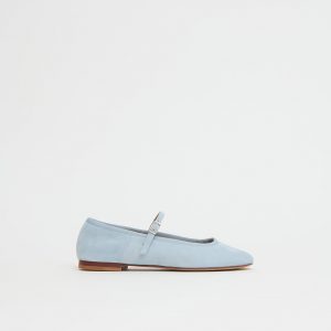 Mansurgavriel Dance Mary Jane - Baby Blue Suede