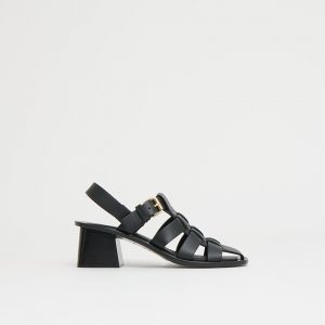 Mansurgavriel Fisherman Heel - Black
