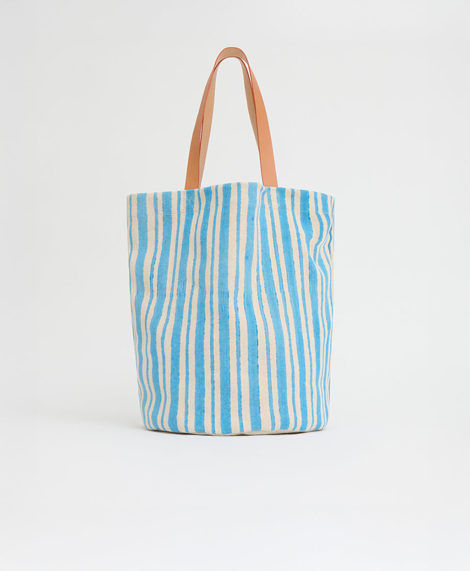 Mansurgavriel Limited Edition Pascucci Bag - Baby Blue Stripe