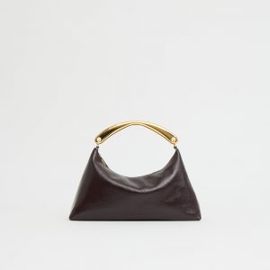 Mansurgavriel Metal Handle Rhea - Aubergine