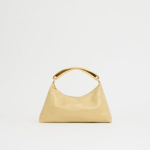 Mansurgavriel Metal Handle Rhea - Butter Naplak