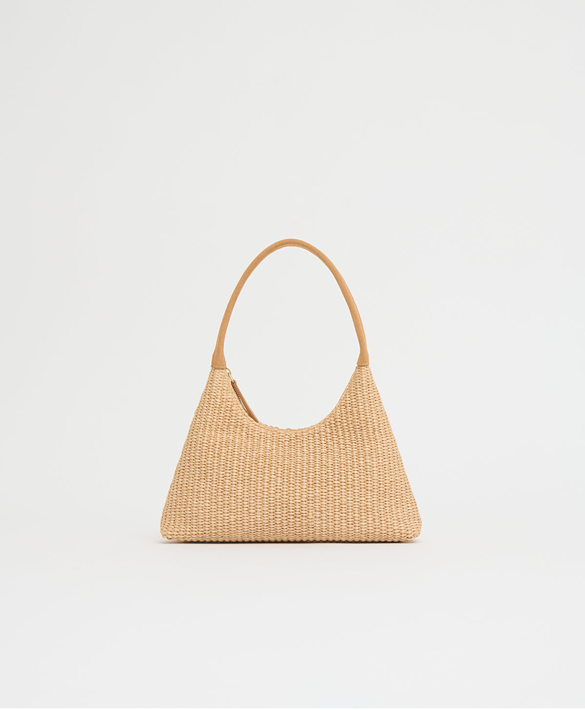 Mansurgavriel Mini Candy Bag - Natural Raffia/Budino Suede