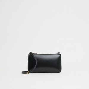 Mansurgavriel Mini Gaia Crossbody - Black/Flamma