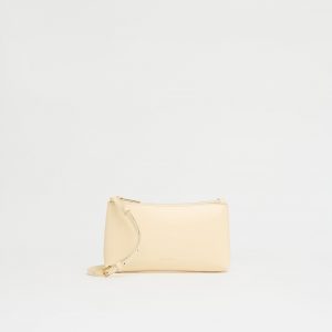 Mansurgavriel Mini Gaia Crossbody - Crema/Ebony