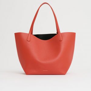 Mansurgavriel Everyday Soft Tote - Pomodoro/Black