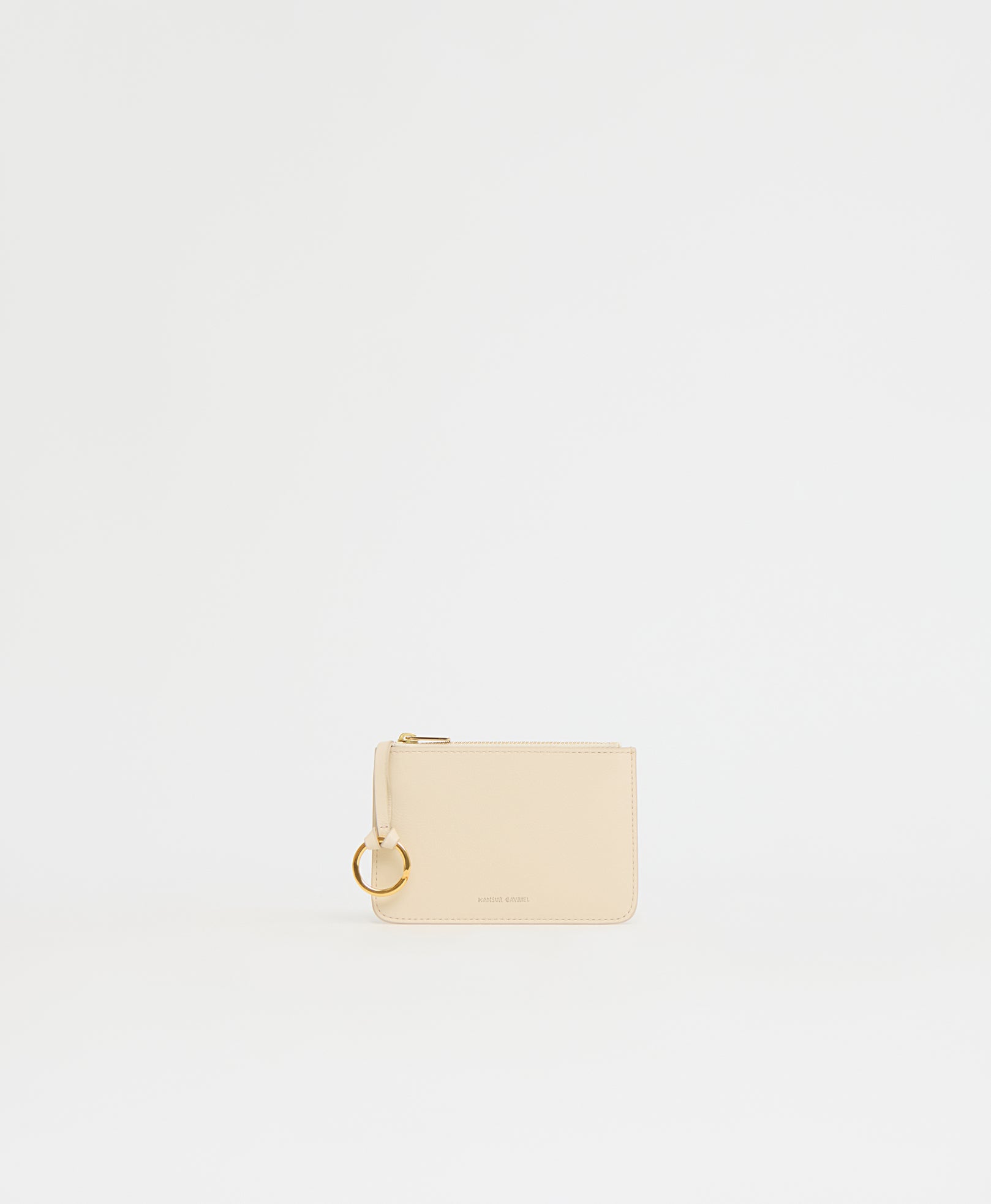 Mansurgavriel Keychain Zip Case - Jasmine