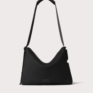 Dagnedover Enzo Messenger Bag in Onyx