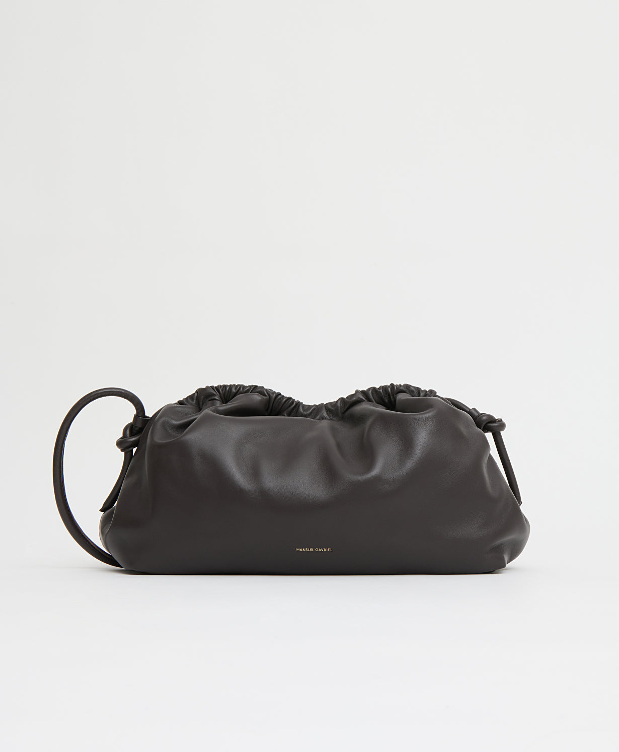 Mansurgavriel Oversized Cloud Clutch - Ebony