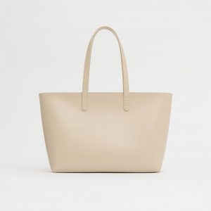 Mansurgavriel Small Zip Tote - Light Grey