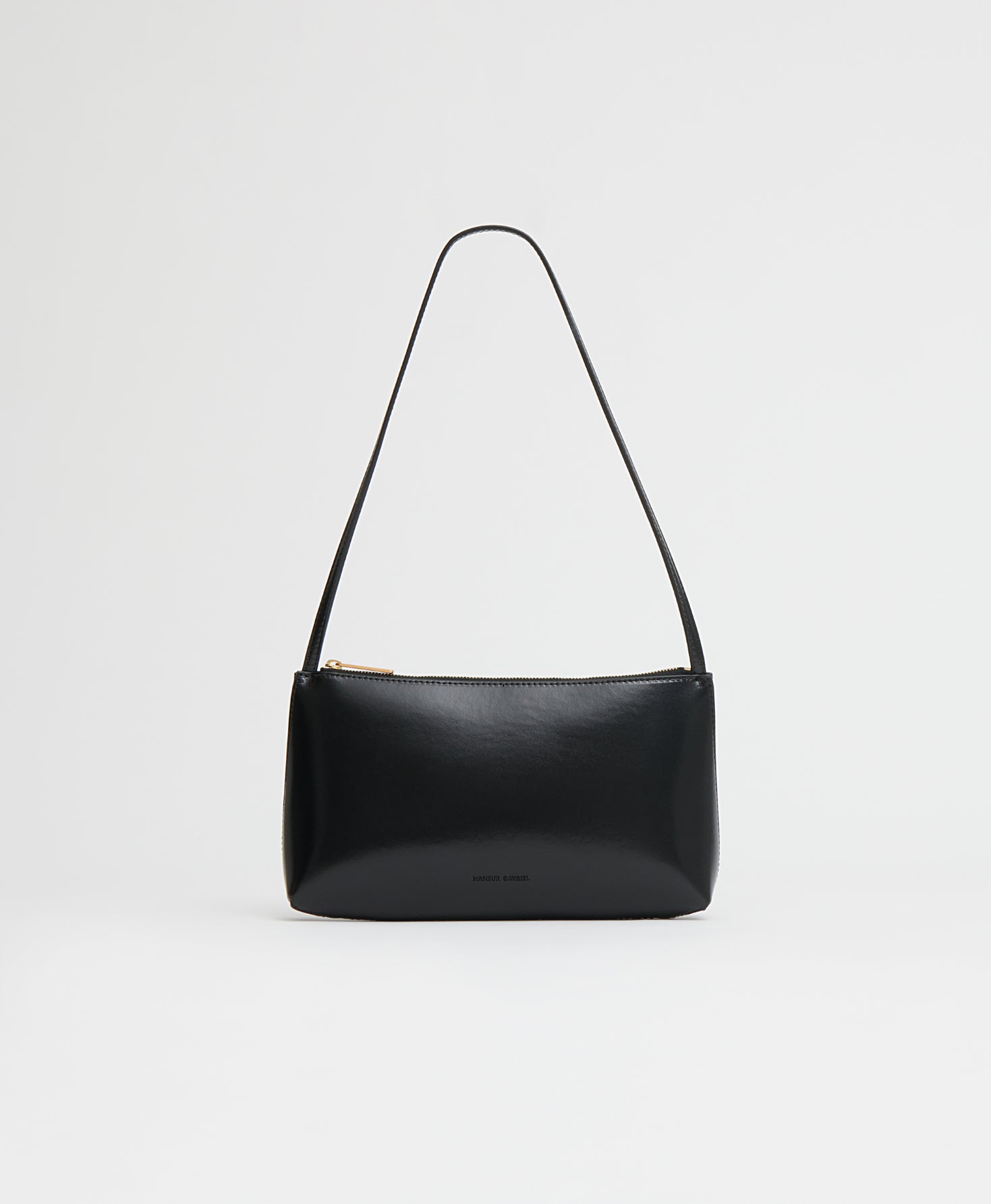 Mansurgavriel Gaia Shoulder Bag - Black/Flamma